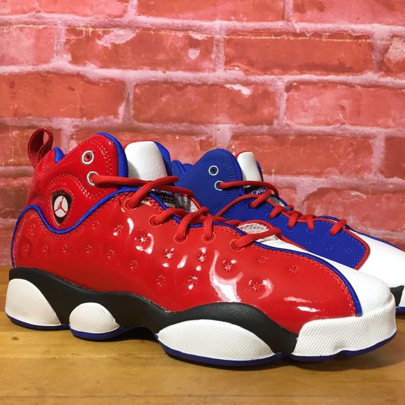 NIKE JORDAN JUMPMAN TEAM II GS UNIVERSITY RED BLUE